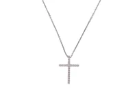 Collana e crocetta con diamanti - Asta Preziosi