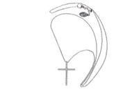 Collana e crocetta con diamanti - Asta Preziosi