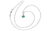 Collana e pendente con diamanti e smeraldo - Asta Preziosi Collana e pendente con diamanti e smeraldo - Asta Preziosi