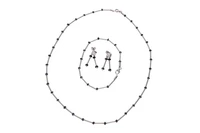 Demi parure con zaffiri e pietre - Asta Preziosi
