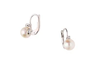 Orecchini con perle coltivate d'acqua dolce e diamanti - Asta Preziosi