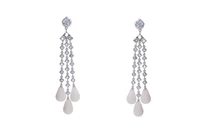 Orecchini con topazi azzurri e pietre - Asta Preziosi