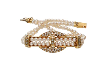 Bracciale con diamanti e perline - Asta Preziosi Bracciale con diamanti e perline - Asta Preziosi