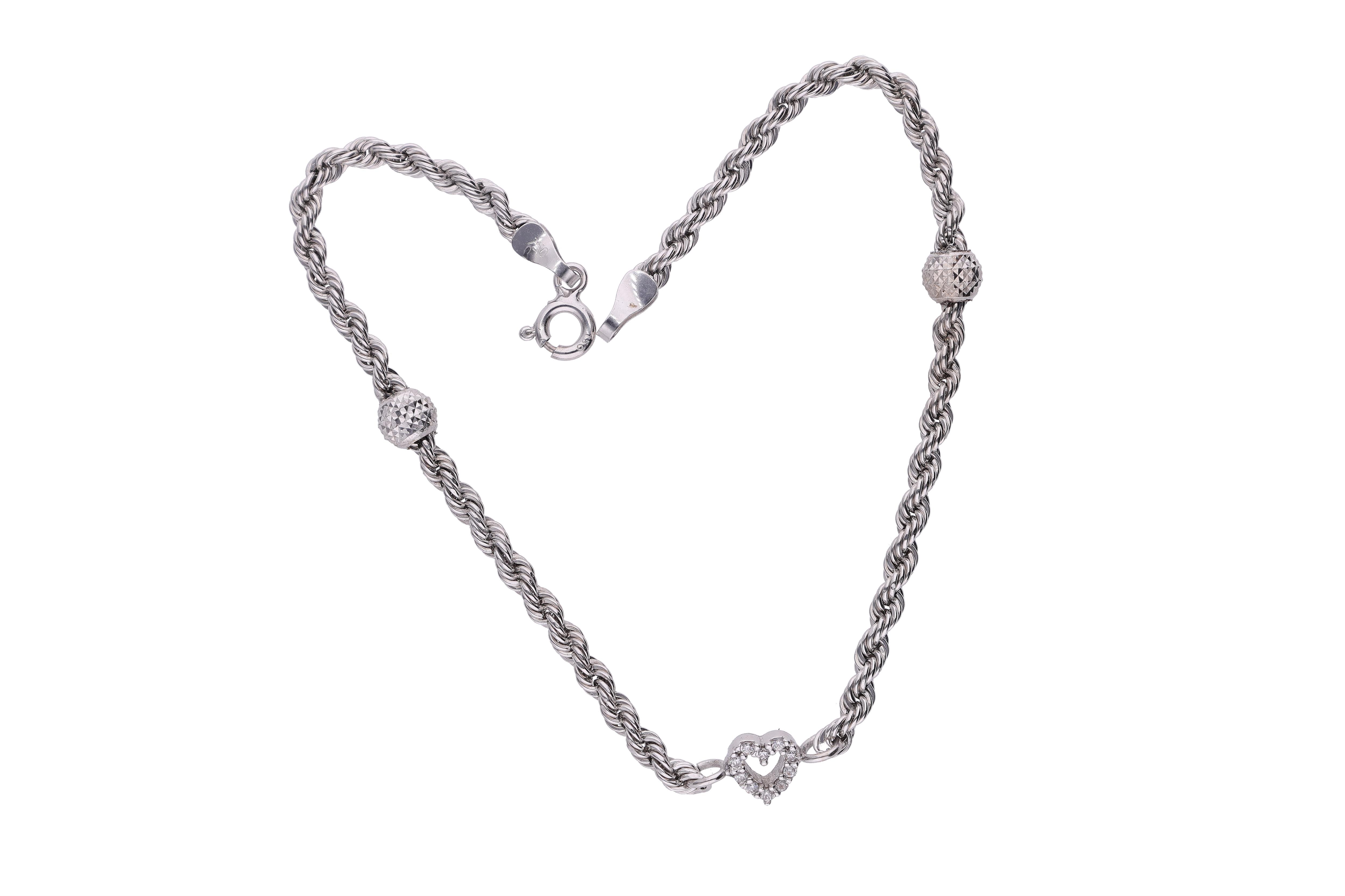 Bracciale con pietre incolori - Asta Preziosi