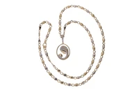 Collana e pendente con pietre incolori - Asta Preziosi