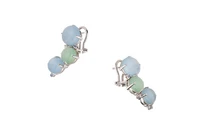 Orecchini con pietre e diamanti - Asta Preziosi