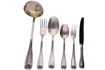 Stancampiano, servizio posate - Asta Preziosi