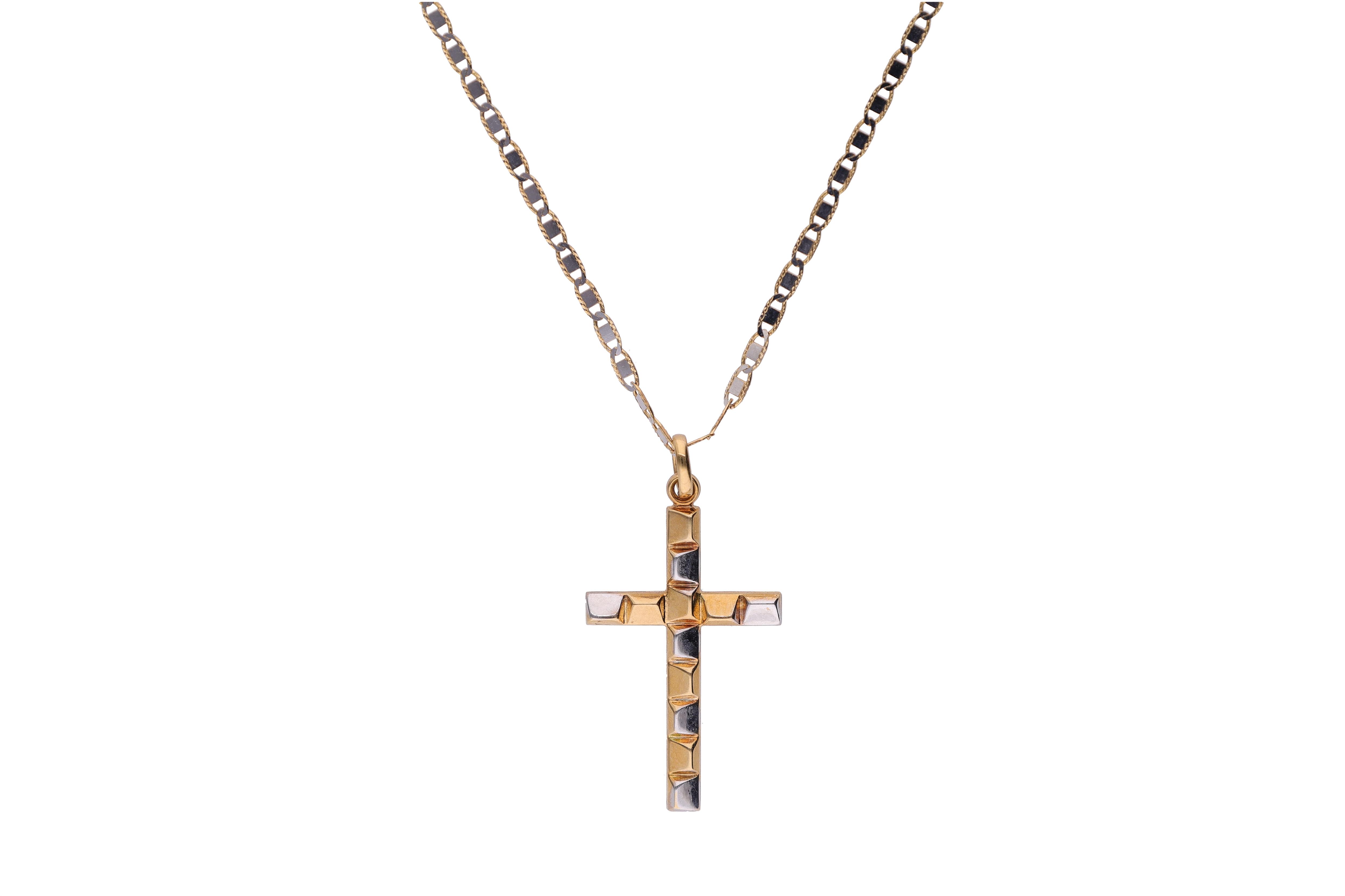 Collana con crocetta - Asta Preziosi