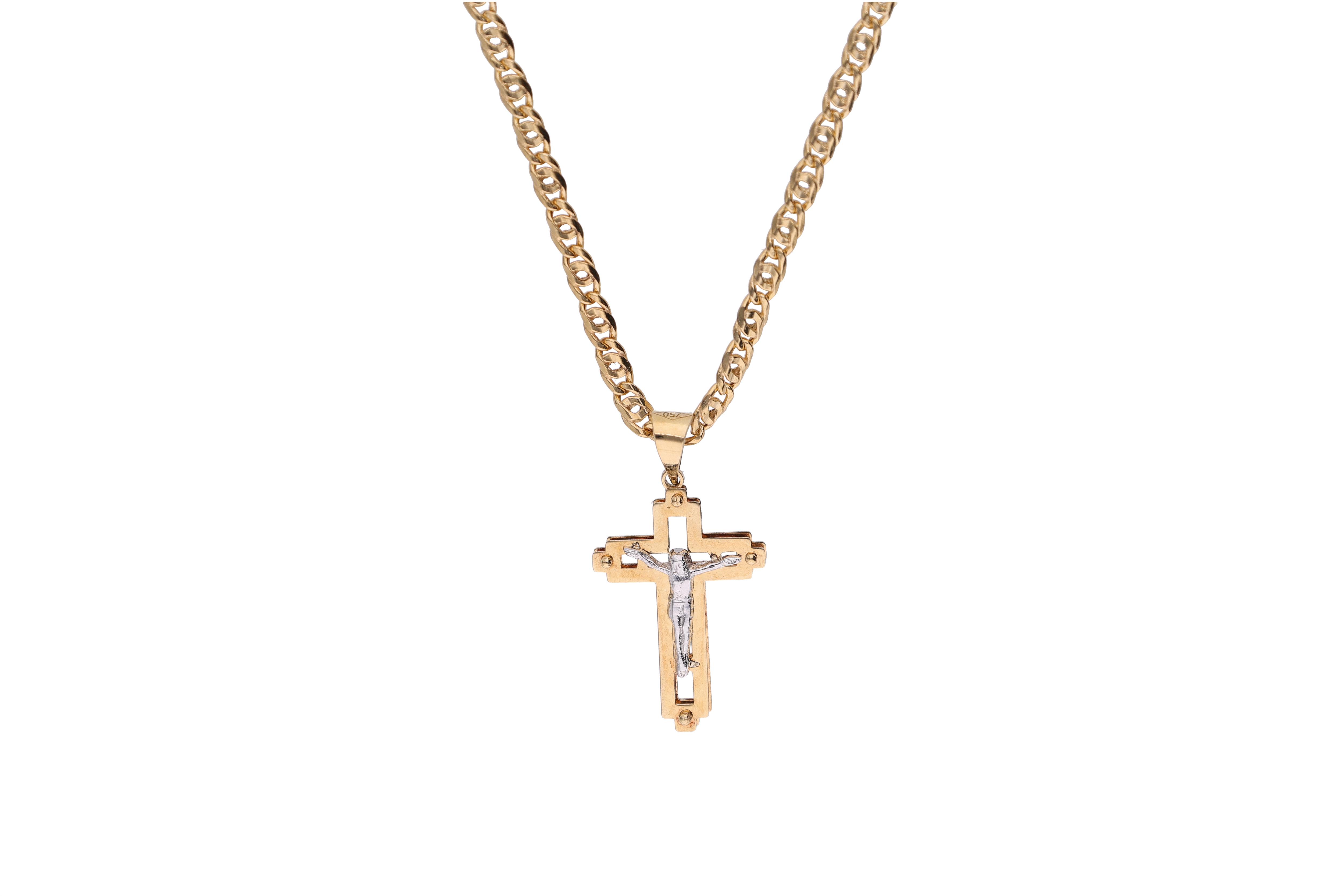 Collana con crocetta - Asta Preziosi