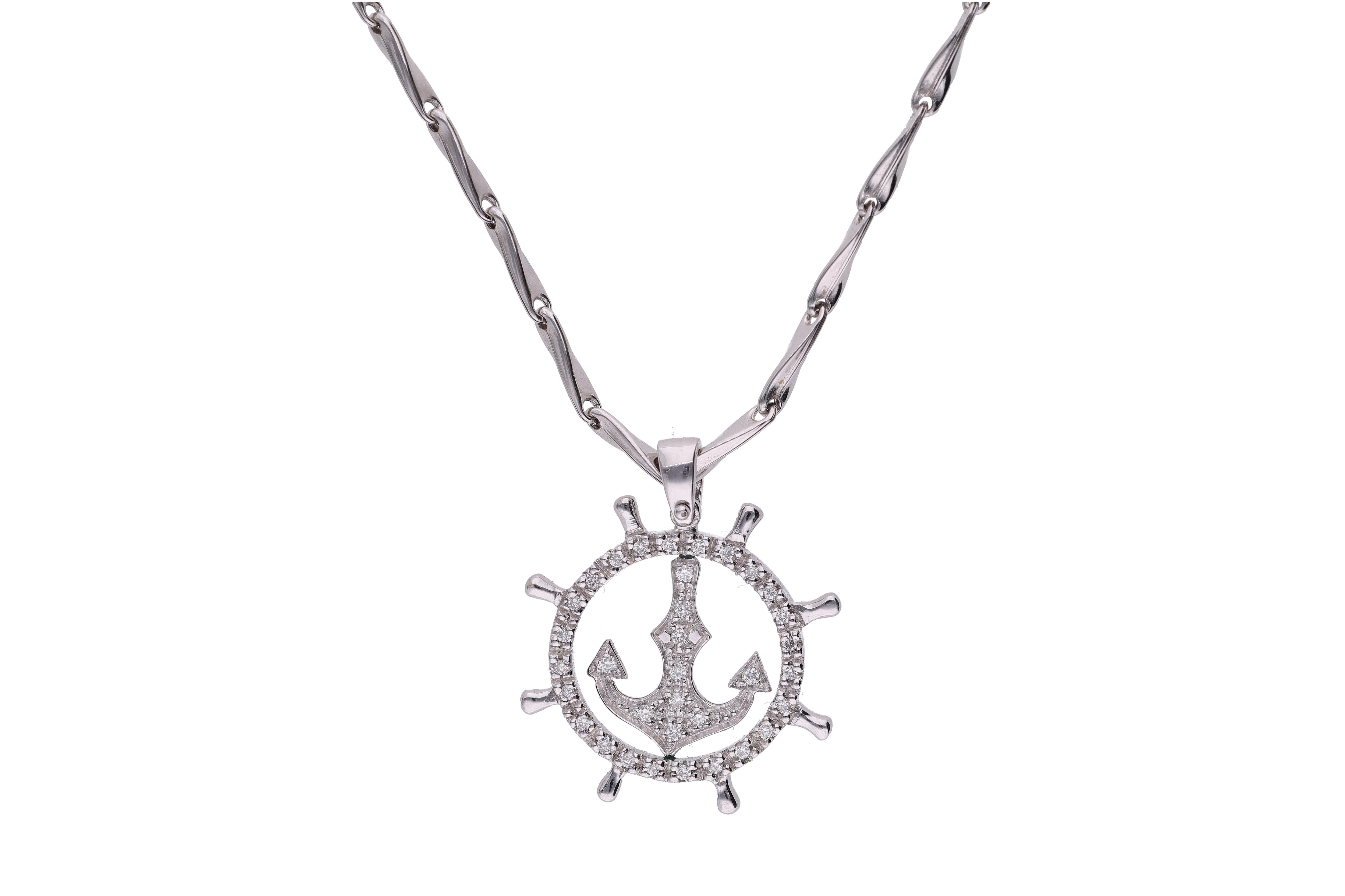 Collana e ciondolo con diamanti - Asta Preziosi Collana e ciondolo con diamanti - Asta Preziosi