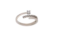 Anello con pietre incolori - Asta Preziosi