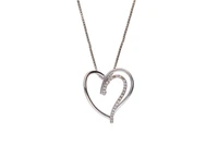 Collana e ciondolo a cuore con diamanti - Asta Preziosi