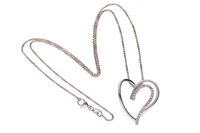 Collana e ciondolo a cuore con diamanti - Asta Preziosi