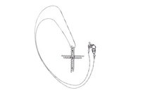 Collier e crocetta con diamanti - Asta Preziosi