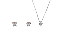 Collier e orecchini punto luce con diamanti - Asta Preziosi Collier e orecchini punto luce con diamanti - Asta Preziosi
