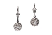 Orecchini con diamanti - Asta Preziosi