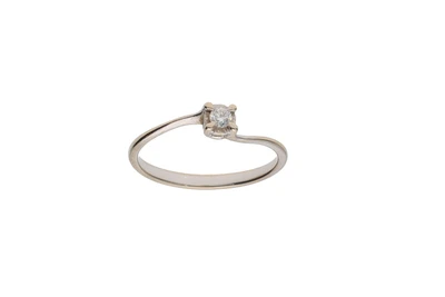 Anello con diamante - Asta Preziosi