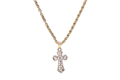 Collana con crocetta - Asta Preziosi