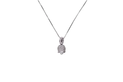 Collana e ciondolo a forma di campanella con diamanti - Asta Preziosi