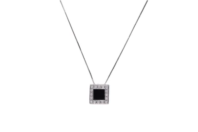 Collier con diamanti e onice - Asta Preziosi