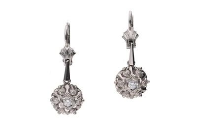 Orecchini con diamanti - Asta Preziosi