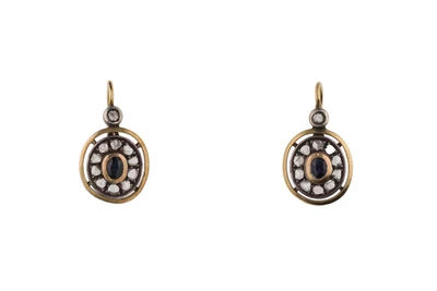 Paio di orecchini con diamanti e pietre - Asta Preziosi Paio di orecchini con diamanti e pietre - Asta Preziosi