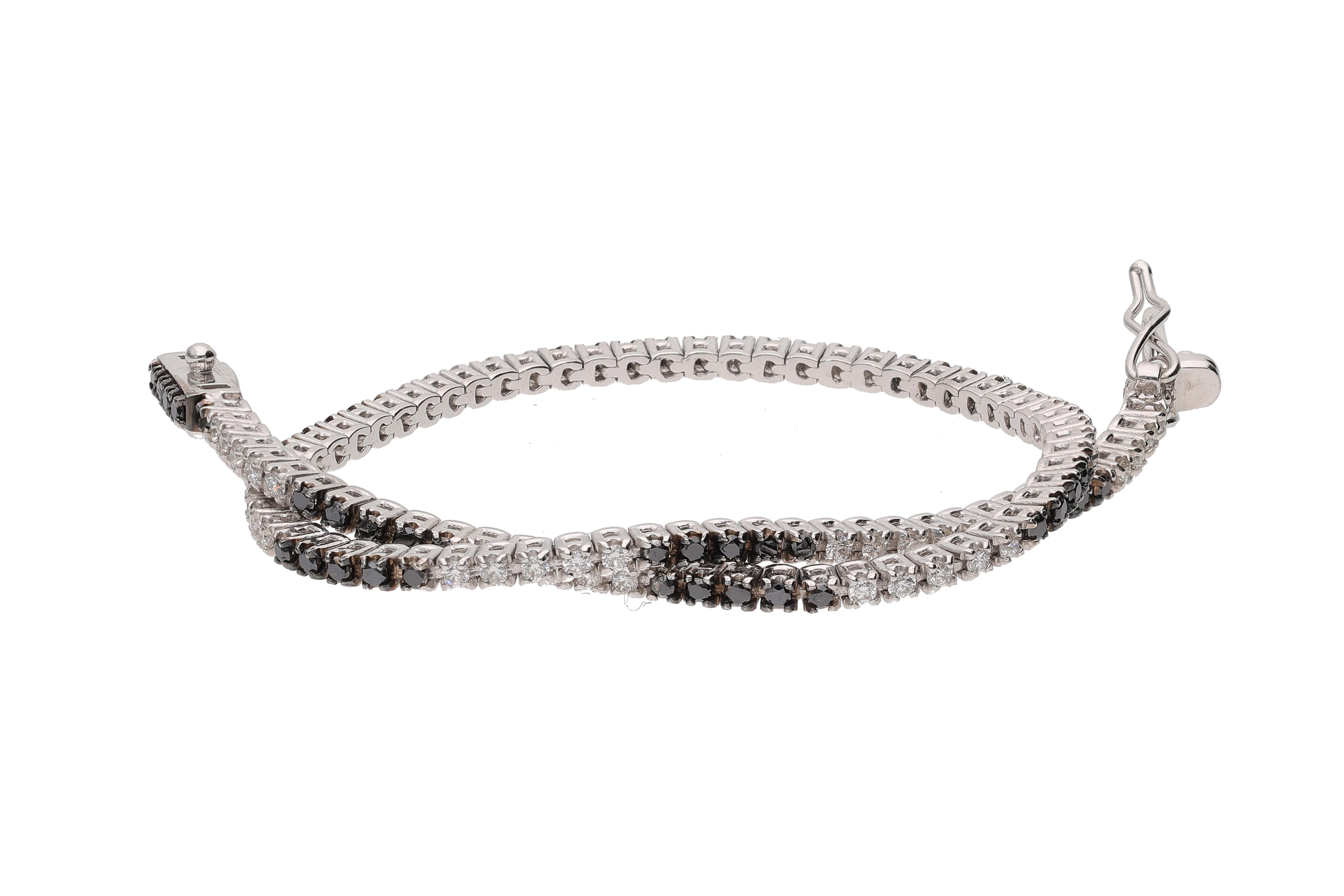 Bracciale tennis con diamanti - Asta Preziosi