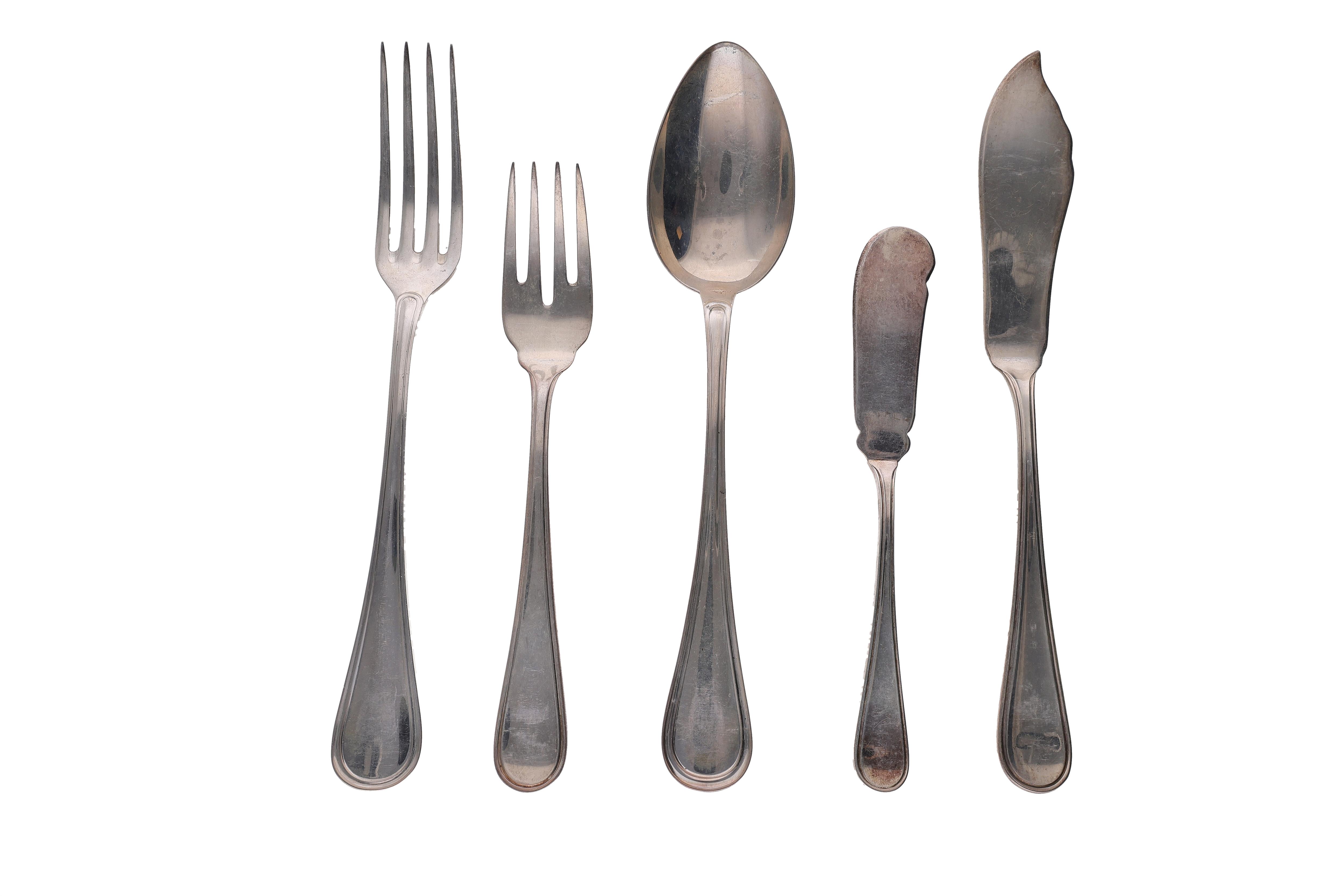 Posateria stile inglese - Asta Preziosi