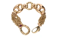 Bracciale bicolore con rubino - Asta Preziosi