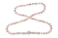 Collana di perle coltivate d'acqua dolce multicolore - Asta Preziosi