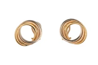 Paio di orecchini a tre cerchi - Asta Preziosi