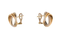 Paio di orecchini a tre cerchi - Asta Preziosi