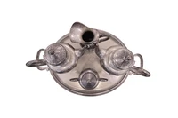 Servizio quattro pezzi con vassoio - Asta Preziosi