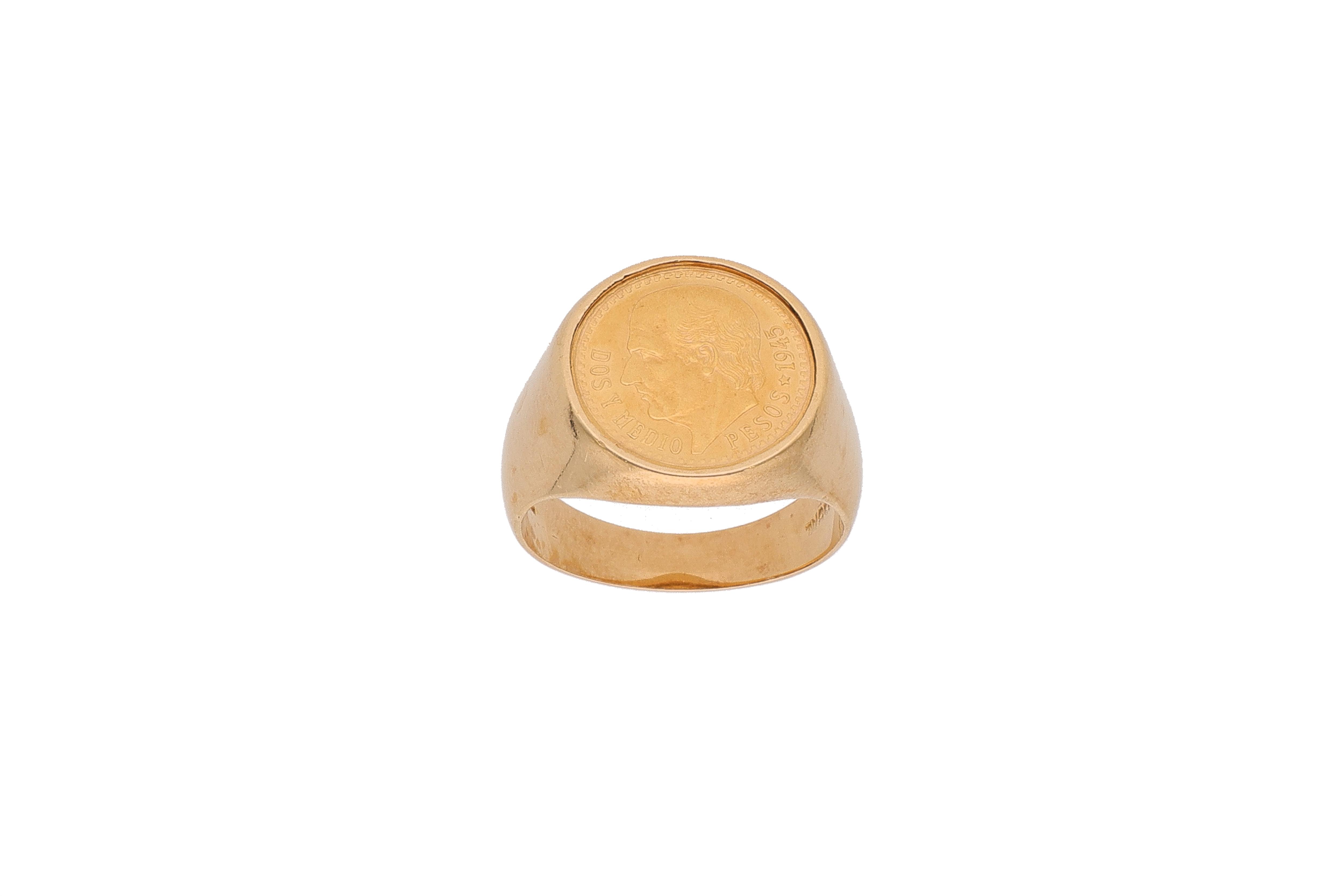 Anello con moneta - Asta Preziosi