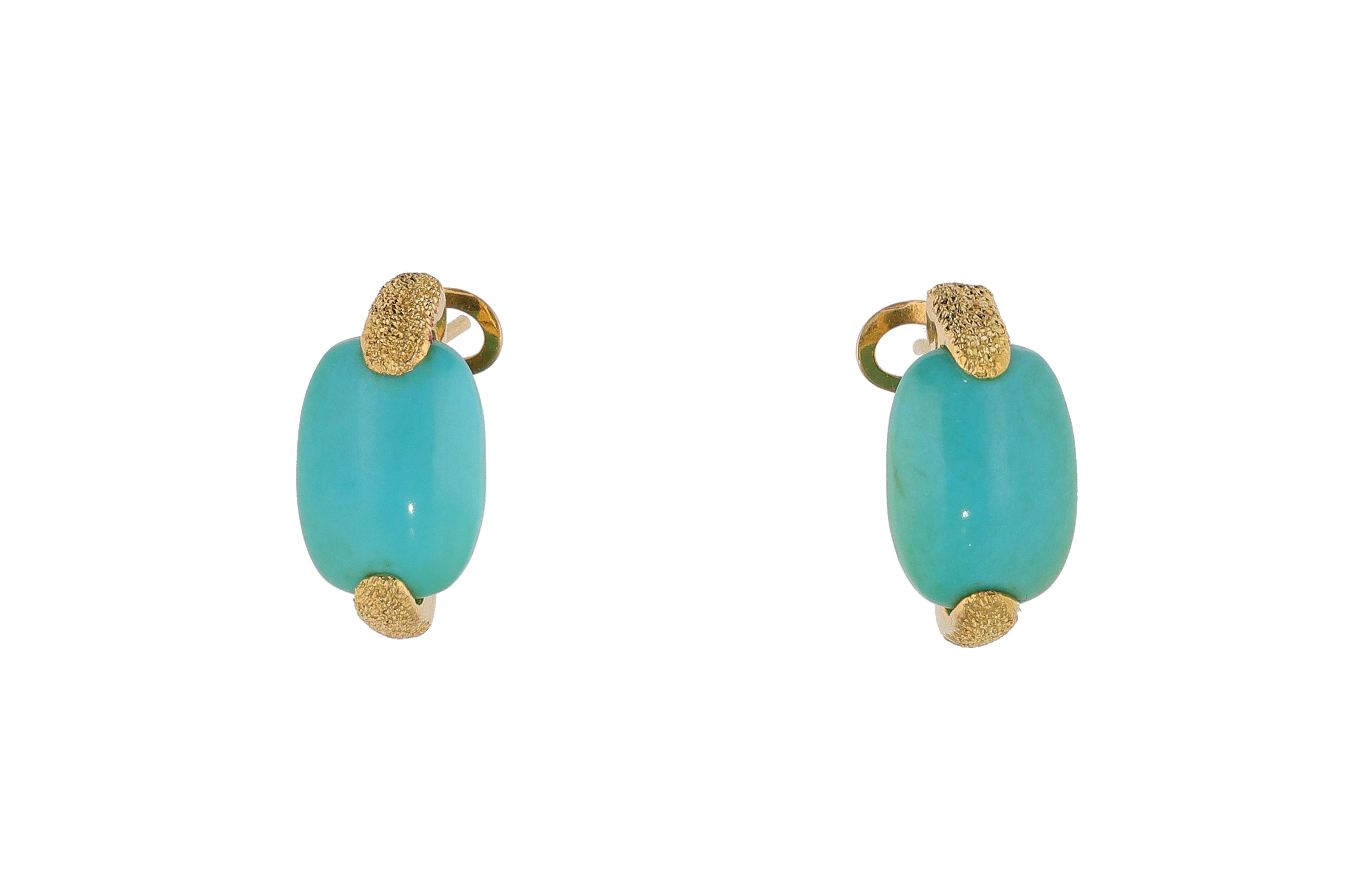 Orecchini con turchese - Asta Preziosi