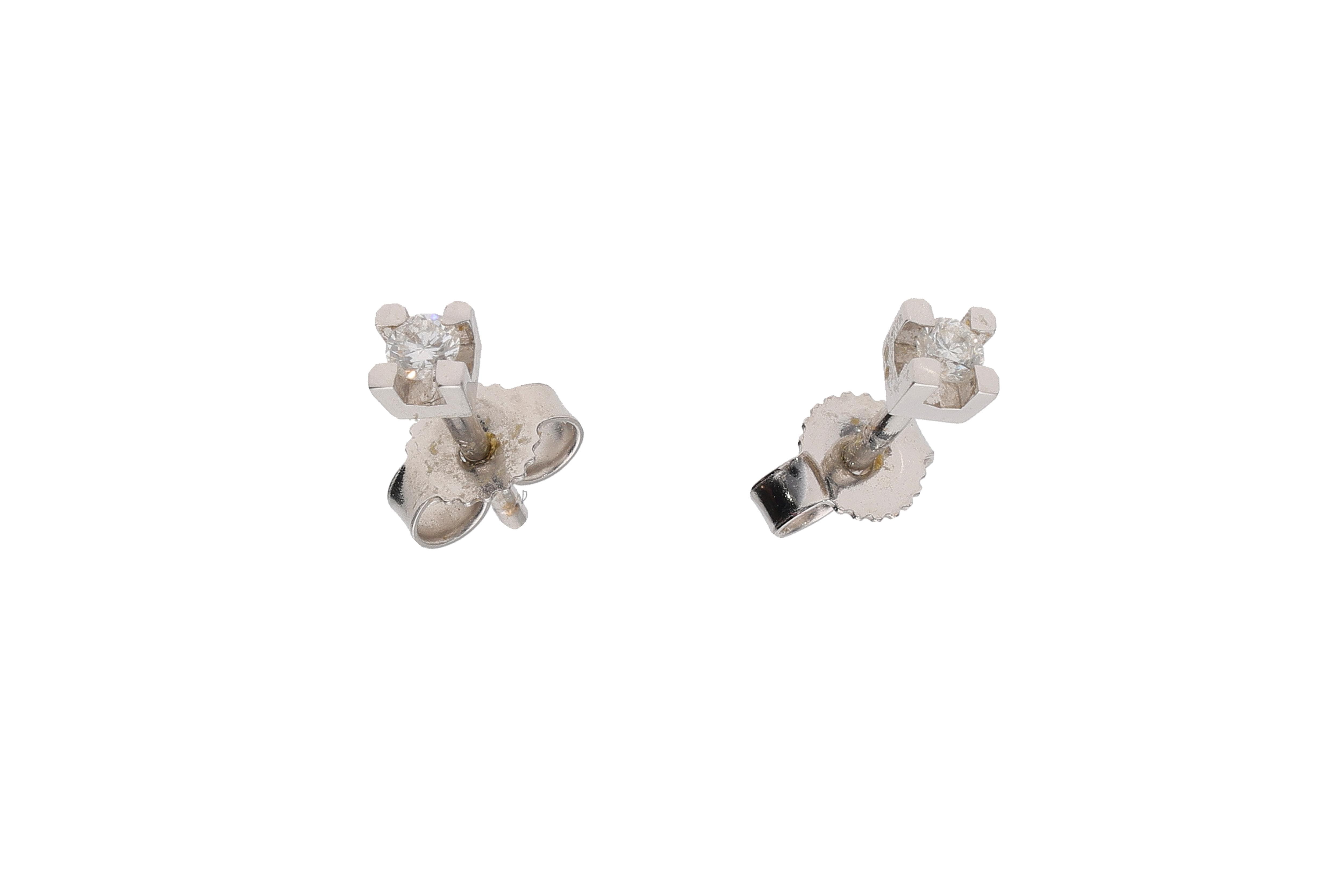Paio orecchini con diamanti - Asta Preziosi
