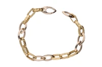 Bracciale con maglie ovali e a marquise - Asta Preziosi