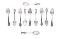 Clementi per Milici, cucchiaini da caffe' - Asta Preziosi