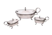 Formaggera e due saliere - Asta Preziosi