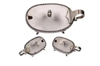 Formaggera e due saliere - Asta Preziosi