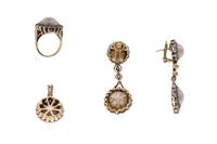 Parure con diamanti e perle mabe' - Asta Preziosi