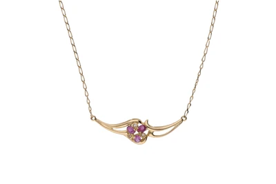 Collier con diamanti e rubini - Asta Preziosi