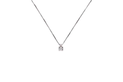 Collier punto luce con diamante - Asta Preziosi