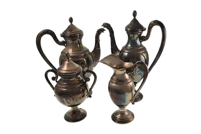 Servizio quattro pezzi in stile impero - Asta Preziosi