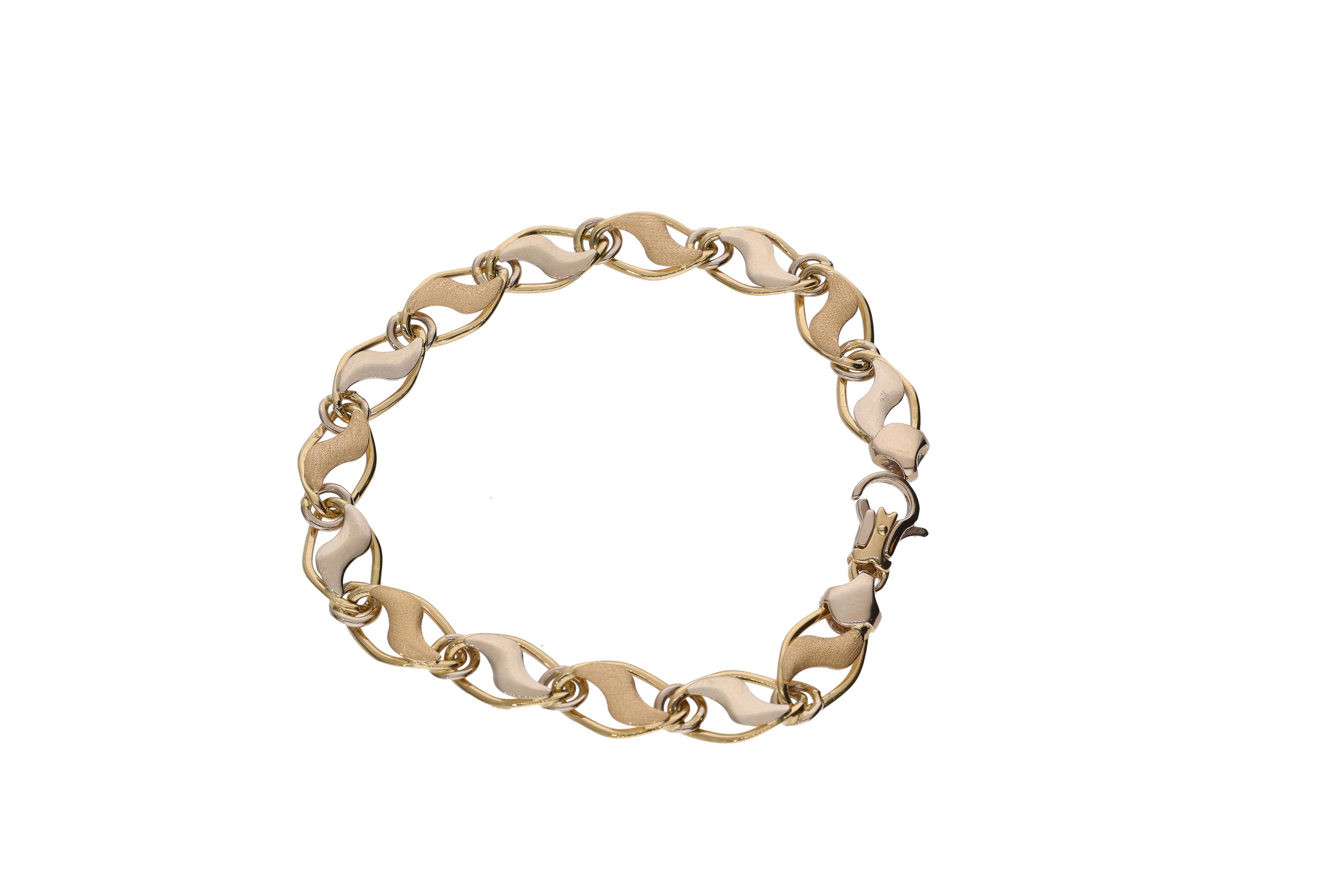 Bracciale con maglie a forma di rombo - Asta Preziosi