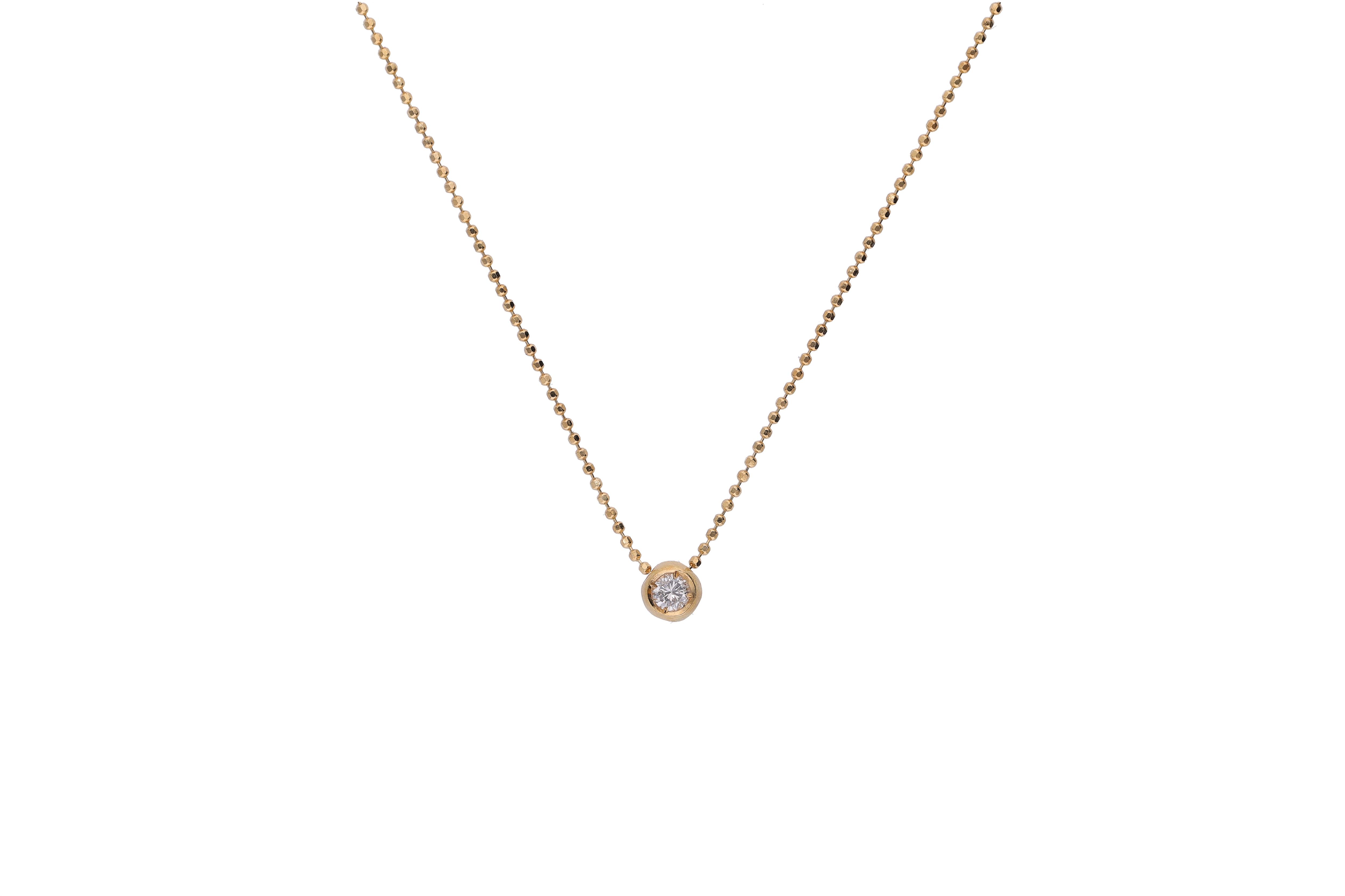 Collana con elemento mobile con diamante - Asta Preziosi