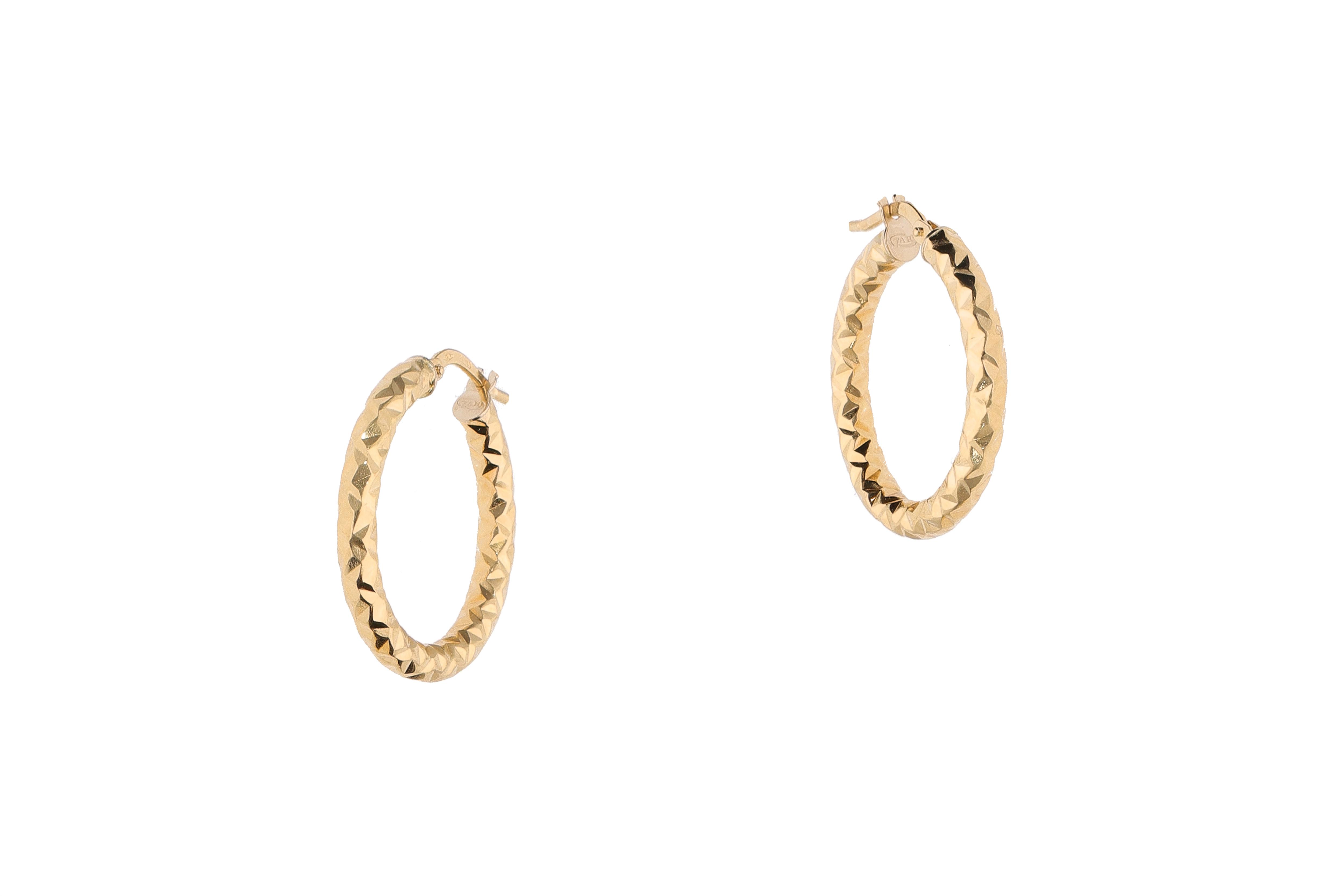 Paio di orecchini a cerchio - Asta Preziosi