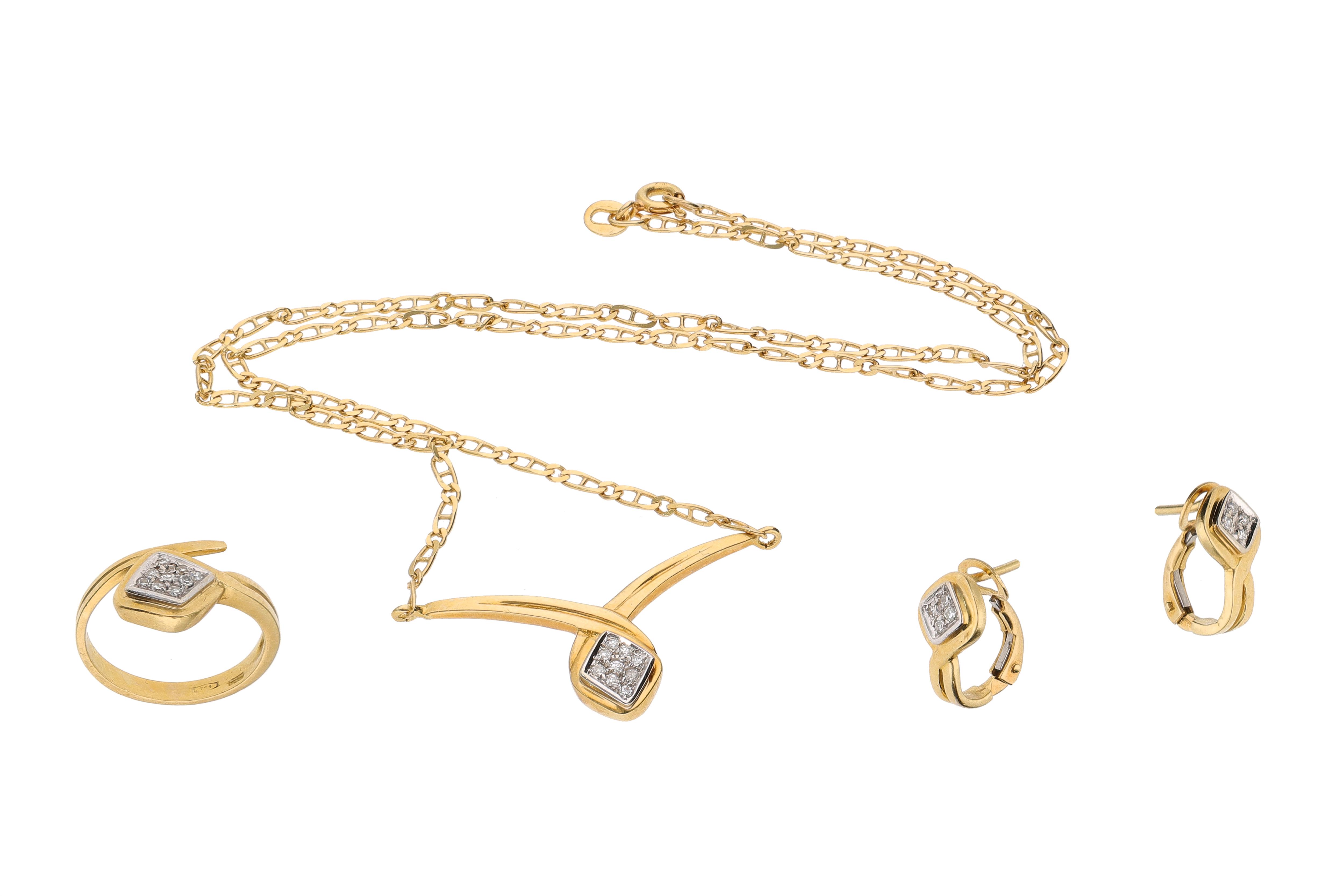 Parure con diamanti - Asta Preziosi