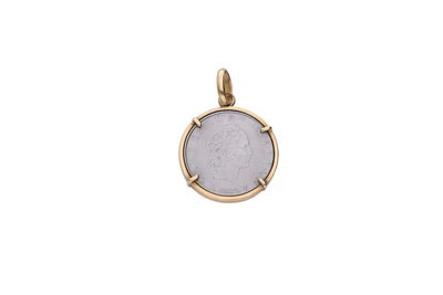Pendente con moneta - Asta Preziosi