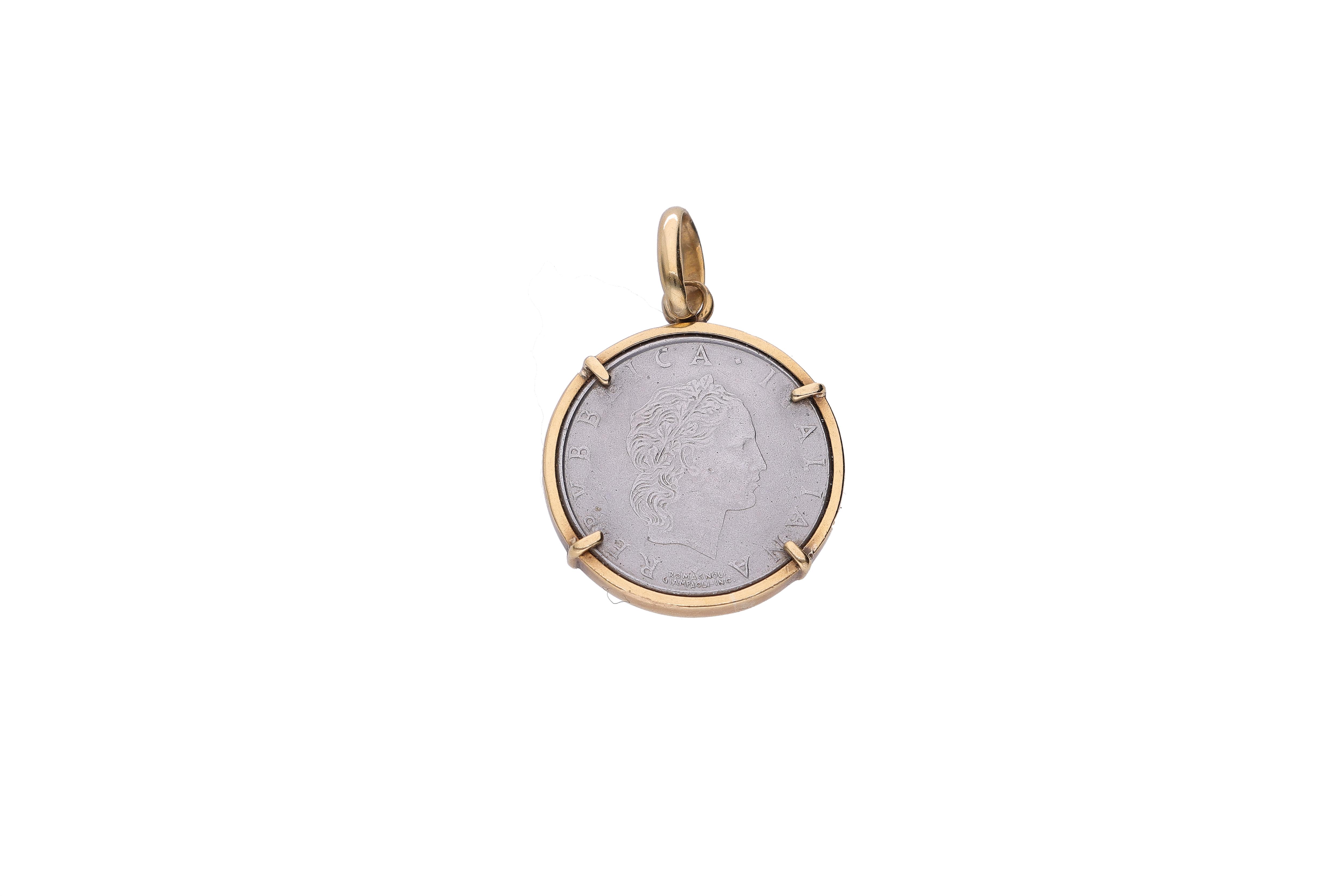 Pendente con moneta - Asta Preziosi